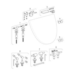 Geberit Corso Urinaldeckel ohne Absenkautomatik, Weiß... GEBERIT-573900000 4022009160895 (Abb. 1)