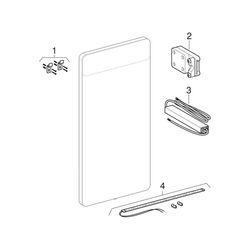 Geberit Option Square Lichtspiegel Beleuchtung oben, Breite 90cm, Höhe 65cm, Alumini... GEBERIT-819200000 4022009327625 (Abb. 1)