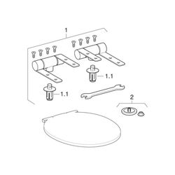 Geberit Cassini WC-Sitz mit Absenkautomatik, Befestigung von oben, Weiß/glänzend... GEBERIT-575210000 4022009275957 (Abb. 1)