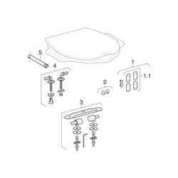 Geberit Bambini Wand-WC für Kinder, Tiefspüler, für WC-Sitz Tiefe 53,5cm, Weiß... GEBERIT-201700000 4022009014662 (Abb. 1)