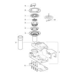 Geberit Rost verschraubbar, rund D 10cm... GEBERIT-154317001 4025410743299 (Abb. 1)
