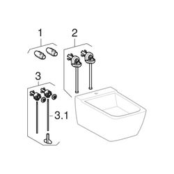 Geberit iCon Wandbidet geschlossene Form, Tiefe 53cm, Überlauf sichtbar, Weiß/KeraTe... GEBERIT-501898008 4025410945846 (Abb. 1)
