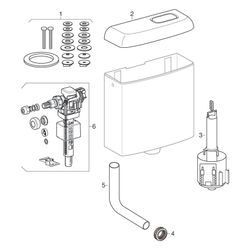 Geberit Renova Aufputz-Spülkasten, 521030000... GEBERIT-521030000 4022009179606 (Abb. 1)