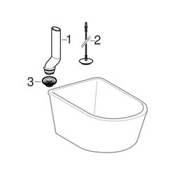 Geberit Bambini Ovalbadewanne, Breite 51,5cm, Alpinweiß... GEBERIT-407010016 4022009295856 (Abb. 1)