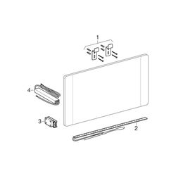 Geberit Option Square Lichtspiegel Beleuchtung beidseitig, Breite 120cm, Höhe 65cm, ... GEBERIT-819220000 4022009327632 (Abb. 1)
