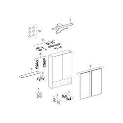Geberit Renova Plan Spiegelschrank mit 2 Türen, 78,8x85x17,5cm, Lava lackiert matt... GEBERIT-502366JK1 4025410685209 (Abb. 1)