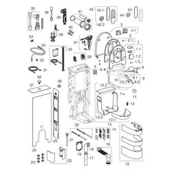 Geberit AquaClean Mera Classic Dusch-WC, spülrandlos, 44x40x59cm, Keramik, Alpinweiß... GEBERIT-146240111 4025416357308 (Abb. 1)