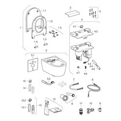Geberit AquaClean Sela WC-Komplettanlage Wand-WC, DuoFresh, Weiß... GEBERIT-146226011 4025410121875 (Abb. 1)