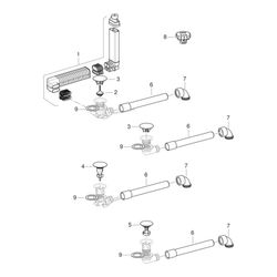 Geberit Waschbeckenablauf Raumsparmodell schmale Ausführung, Außenventilstopfen, Dru... GEBERIT-152075211 4025410527806 (Abb. 1)