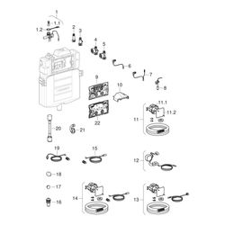 Geberit Duofix Element für Wand-WC 120cm, Sigma UP-Spülkasten 12cm für Hygienespülun... GEBERIT-111047001 4025410521668 (Abb. 1)