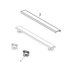 Geberit Set Füße und 4 Traversen, für Duschwannen aus Steinharz, ab 140cm 62,5x9,2–2... GEBERIT-554956002 4025410896124 (Abb. 1)