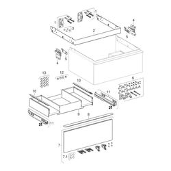 Geberit iCon Unterschrank für Waschtisch, 1 Schublade Waschtisch 75cm, Weiß, lackier... GEBERIT-502311012 4025410941473 (Abb. 1)