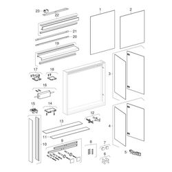 Geberit ONE Spiegelschrank mit Nische und ComfortLight, 1 Tür links, UP-Montage, H 9... GEBERIT-505820007 4025410077233 (Abb. 1)