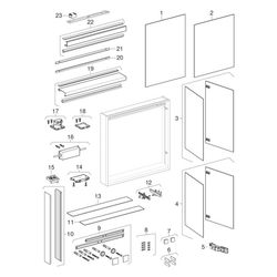 Geberit ONE Spiegelschrank mit Nische und ComfortLight, 1 Tür links, UP-Montage, H 9... GEBERIT-505820002 4025410520104 (Abb. 1)