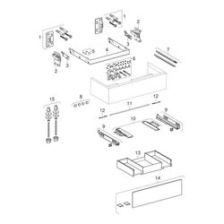 Geberit ONE Unterschrank für Waschtisch, 1 Schublade, Breite Waschtisch 90cm, H 26,6... GEBERIT-505073004 4025410630148 (Abb. 1)