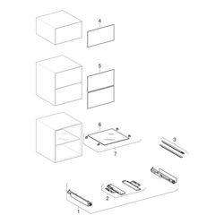 Geberit ONE Seitenschrank 1 Schublade, 45x24,5x47cm, Mattweiß... GEBERIT-505078002 4025410630476 (Abb. 1)