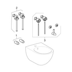 Geberit Acanto Wandbidet, geschlossenes Keramikdesign mit Überlauf, 53cm, Weiß... GEBERIT-502825001 4025410071699 (Abb. 1)