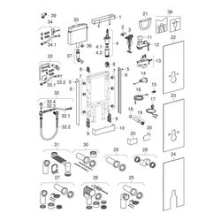 Geberit Monolith Plus Sanitärmodul für Stand-WC 101cm, Frontverkleidung Glas Sandgra... GEBERIT-131203JL7 4025410762894 (Abb. 1)