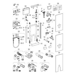 Geberit Monolith Plus Sanitärmodul für Stand-WC 101cm, Frontverkl. Steinzeug Schiefe... GEBERIT-131203007 4025410762931 (Abb. 1)