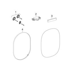 Geberit Option Oval Lichtspiegel, indirekte Beleuchtung, 60x80x3,1cm... GEBERIT-502800001 4025410060150 (Abb. 1)
