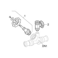 Geberit Mapress Schrägsitz-Absperrventil Außendurchmesser 18mm, 10 bar... GEBERIT-94883 4024723948834 (Abb. 1)