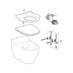 Geberit Bambini Stand-WC für Kinder, Tiefspüler Rimfree, Höhe 30cm, Weiß, KeraTect... GEBERIT-502966008 4025410105387 (Abb. 1)