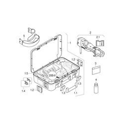 Geberit ECO 203 Pressgerät Typ 2, im Koffer, 230V/50-60 Hz, Steckertyp CEE 7/17, Lei... GEBERIT-691214P21 4025416582366 (Abb. 1)