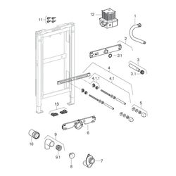 Geberit Duofix Element für Urinal, 98cm universell, für Betätigung von oben... GEBERIT-111617002 4064746030819 (Abb. 1)