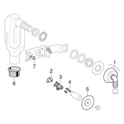 Geberit GIS Montageelement Traverse für Waschmaschine und Geschirrspüler, 23,1x7,6x4... GEBERIT-461445001 4025416727774 (Abb. 1)