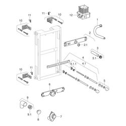 Geberit Kombifix Element für Urinal, 98cm, universell, für Betätigung von oben... GEBERIT-457612001 4025416756255 (Abb. 1)
