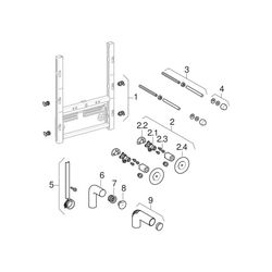 Geberit GIS Element für Bidet, universell... GEBERIT-461530001 4025416500902 (Abb. 1)