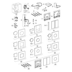 Geberit Mambo Abdeckplatte Urinalsteuerung mit elektronischer Spülauslösung, Netz, g... GEBERIT-116023FW1 4025416940531 (Abb. 1)