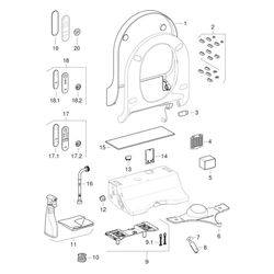Geberit AquaClean Tuma Classic WC-Aufsatz, WhirlSpray, SoftClosing, 36x10,6x52,3cm, ... GEBERIT-146070111 4025416844181 (Abb. 1)