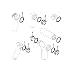 Geberit PE Anschlussstutzen mit Steckmuffe, für Wand-WC Außendurchmesser 110mm... GEBERIT-367887161 4025416032977 (Abb. 1)