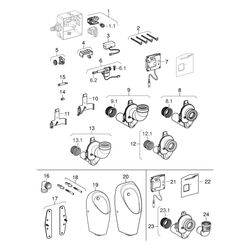 Geberit Kombifix Element für Urinal, 109-127cm, universell, für verdeckte Urinalsteu... GEBERIT-457689001 4025416667339 (Abb. 1)