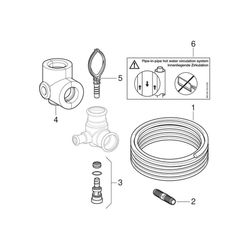 Geberit Mapress Anschlussset für innenliegende Zirkulation, d 35mm, d1 15mm, Rotguss ble... GEBERIT-61276 4024723612766 (Abb. 1)