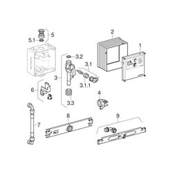 Geberit DuofixBasic Element für Urinal, 130cm universell, für Basic Urinalsteuerung,... GEBERIT-458603006 4064746032905 (Abb. 1)