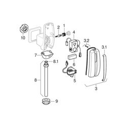 Geberit Urinalsteuerung mit elektron. Spülauslösung, Batteriebetrieb, Wasseranschlus... GEBERIT-115805461 4025416153887 (Abb. 1)