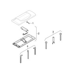 Geberit 300T Drückerplatte für Spül-Stopp-Spülung, Weiß... GEBERIT-115333111 4025416004240 (Abb. 1)