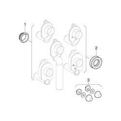 Geberit GIS Element für Urinal, 114cm, universell... GEBERIT-461621001 4025416756590 (Abb. 1)
