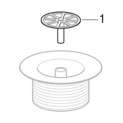 Geberit Ablaufventil mit Rundgewinde, Hochglanz verchromt... GEBERIT-152301211 4025416018476 (Abb. 1)