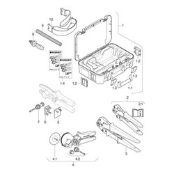 Geberit Mepla Handpresswerkzeug im Koffer Außendurchmesser 16/20mm... GEBERIT-690485004 4025416114406 (Abb. 1)