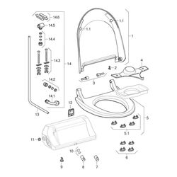 Geberit AquaClean 4000 WC-Aufsatz, Alpinweiß... GEBERIT-146130111 4025416762232 (Abb. 1)