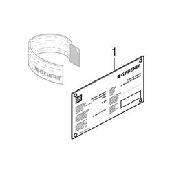Geberit Typ Quattro Brandschutzbandage Außendurchmesser 135mm... GEBERIT-312008002 4025416101000 (Abb. 1)