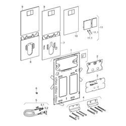 Geberit Drückerplatte für Geberit AquaClean WC-Aufsatz Hochdruck-Schichtstoffplatte,... GEBERIT-115322111 4025416087625 (Abb. 1)