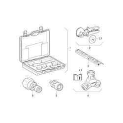 Geberit PushFit Montagewerkzeug mit Markierschablone, im Koffer Außendurchmesser 14/... GEBERIT-650911002 4025410759139 (Abb. 1)
