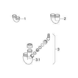 Geberit Doppelwinkelschlauchtülle, 152767111... GEBERIT-152767111 4025416021704 (Abb. 1)