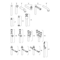 Geberit Doppelwinkelschlauchtülle, 152767111... GEBERIT-152767111 4025416021704 (Abb. 1)