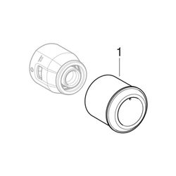 Geberit PushFit T-Stück egal Außendurchmesser 25mm... GEBERIT-652310001 4025416709121 (Abb. 1)