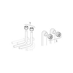 Geberit Mepla Set Anschluss-T-Stücke für Vor-/Rücklauf, mit Anschlussverschraubung f... GEBERIT-612361227 4025410584991 (Abb. 1)